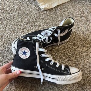 Converse Black and White High-Tops